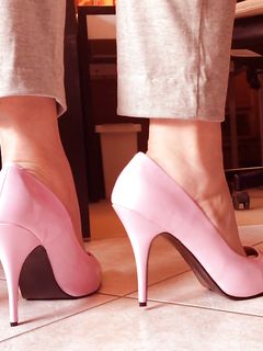 Pink shoes
