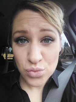 Selfie di una porcona americana