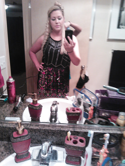 Selfie di una porcona americana