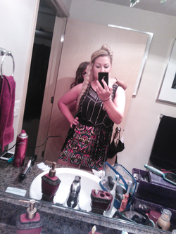 Selfie di una porcona americana