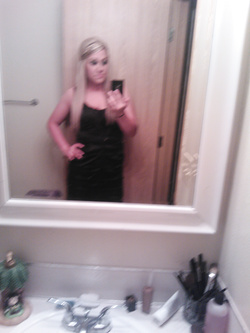 Selfie di una porcona americana