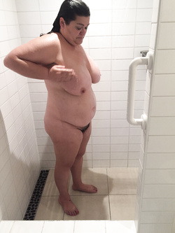 BBW Wife Sal In The Shower - Do you want wash me clean?